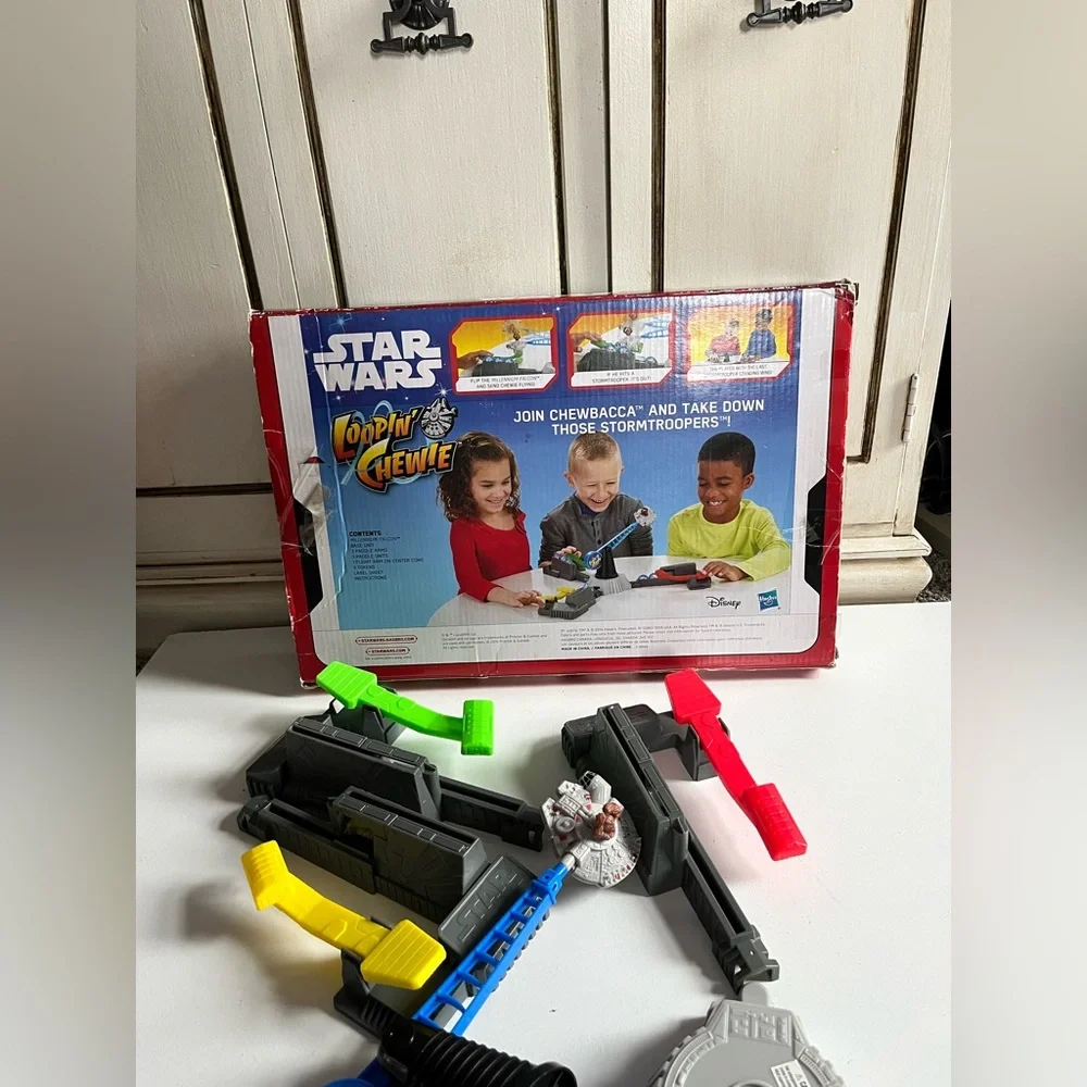 Rare Star Wars Game Loopin' Chewie Hasbro Disney Chewbacca Stormtroopers Games